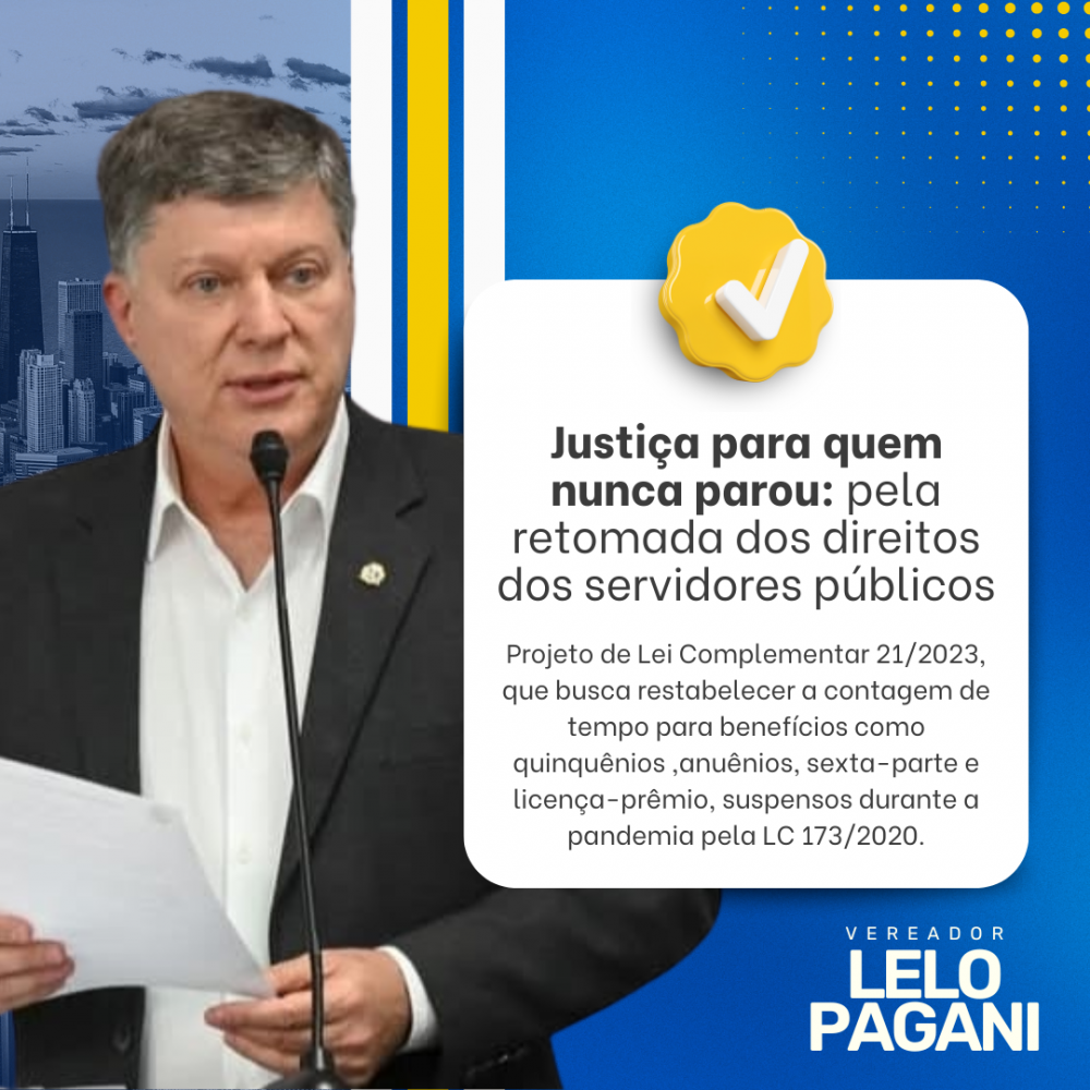 Notícias Vereador Lelo Pagani