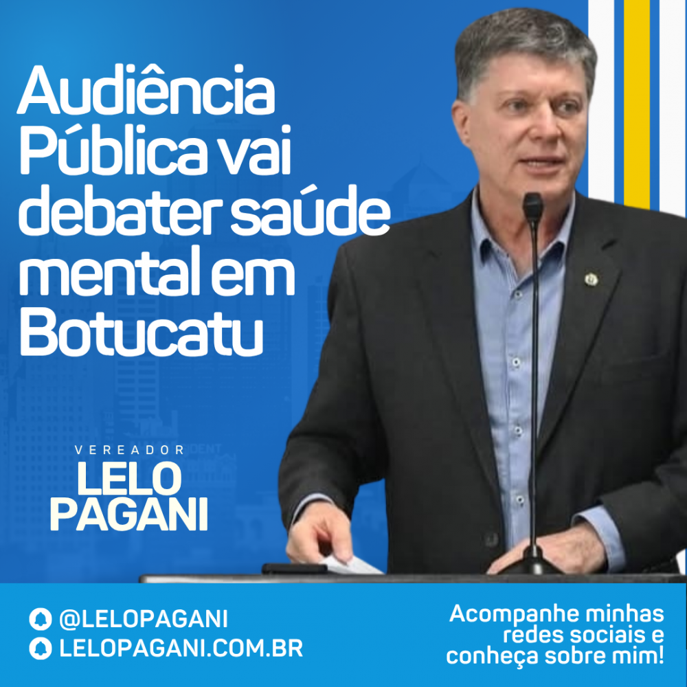 Notícias Vereador Lelo Pagani