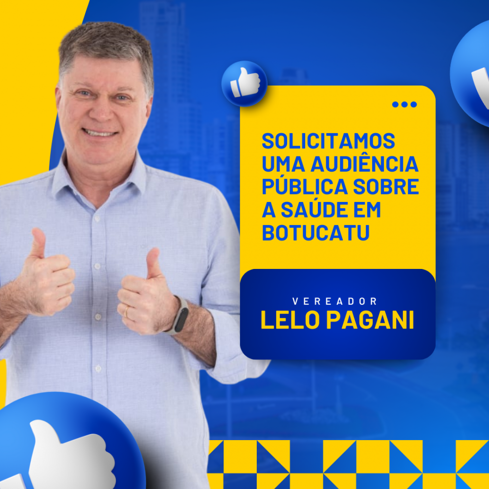 Notícias Vereador Lelo Pagani
