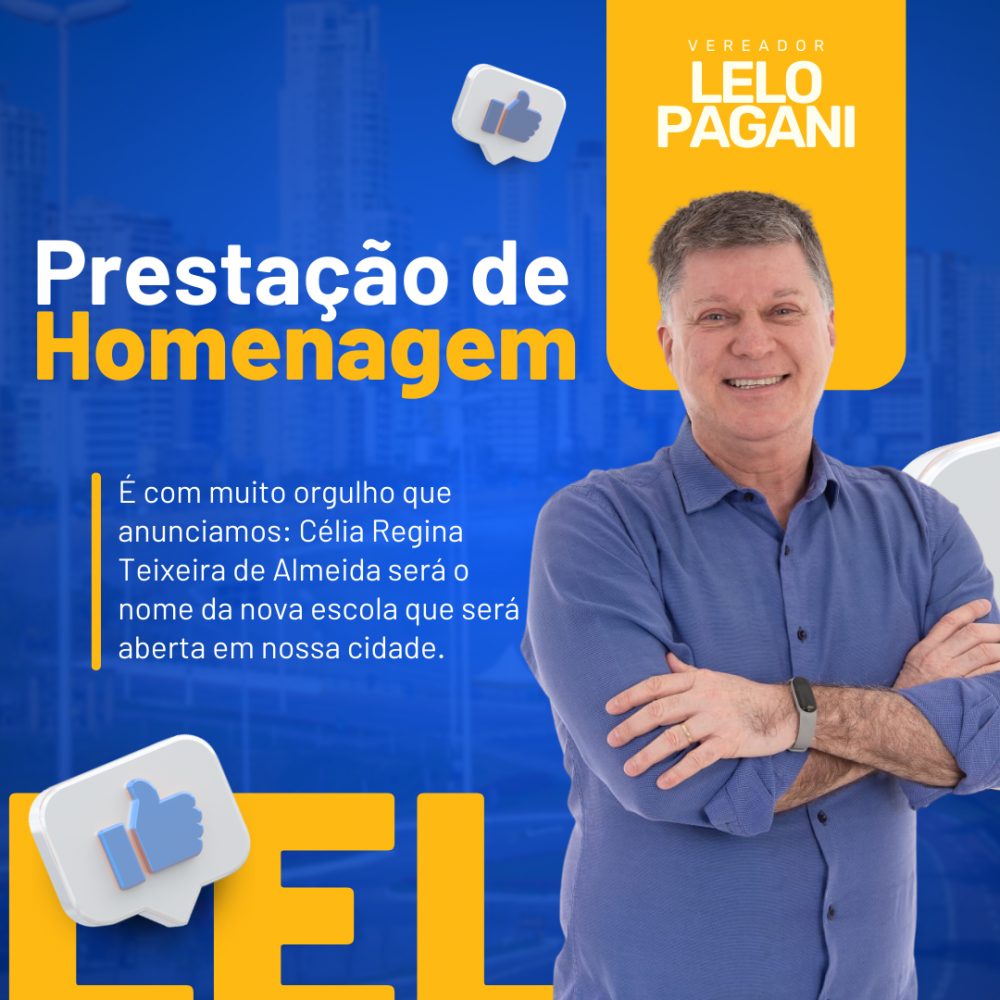 Notícias Vereador Lelo Pagani