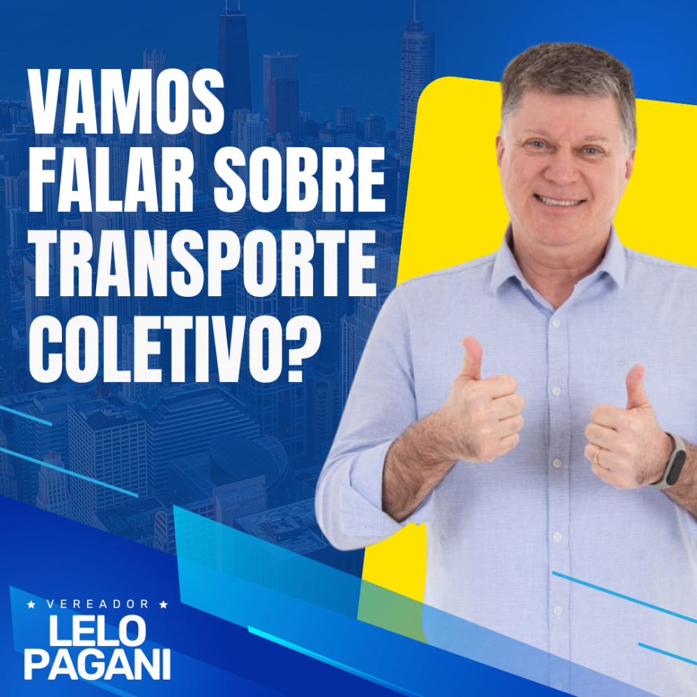 Notícias Vereador Lelo Pagani