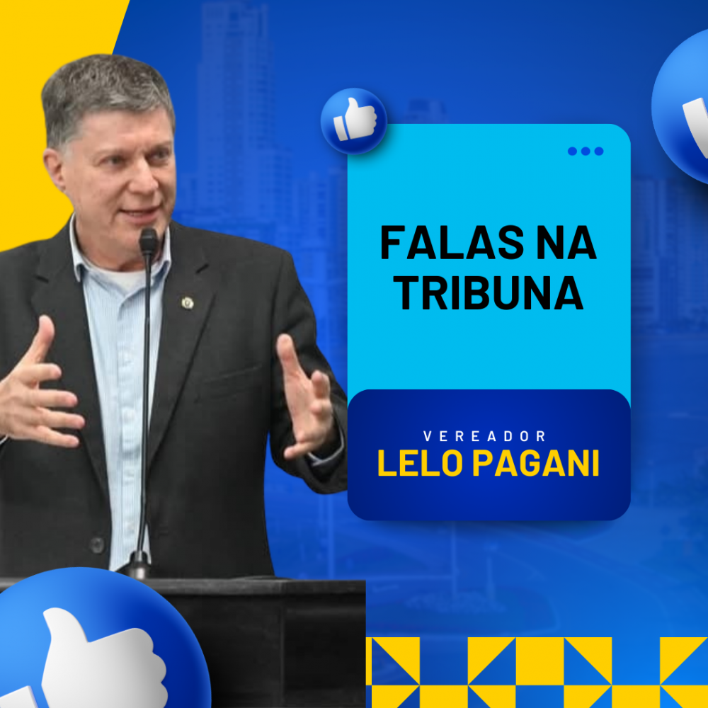 Notícias Vereador Lelo Pagani