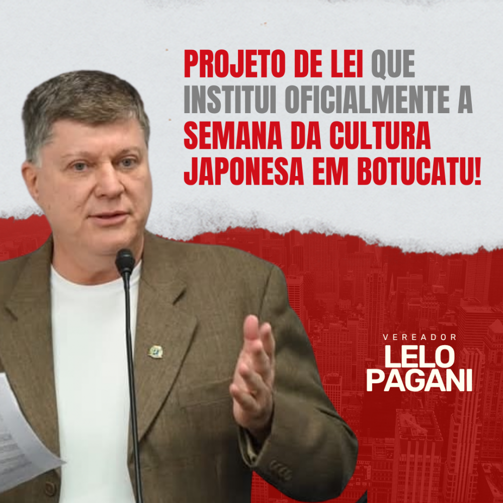 Notícias Vereador Lelo Pagani
