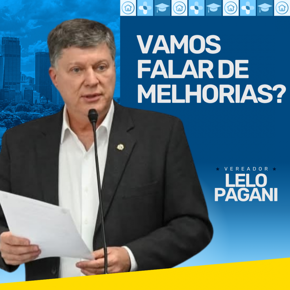 Notícias Vereador Lelo Pagani