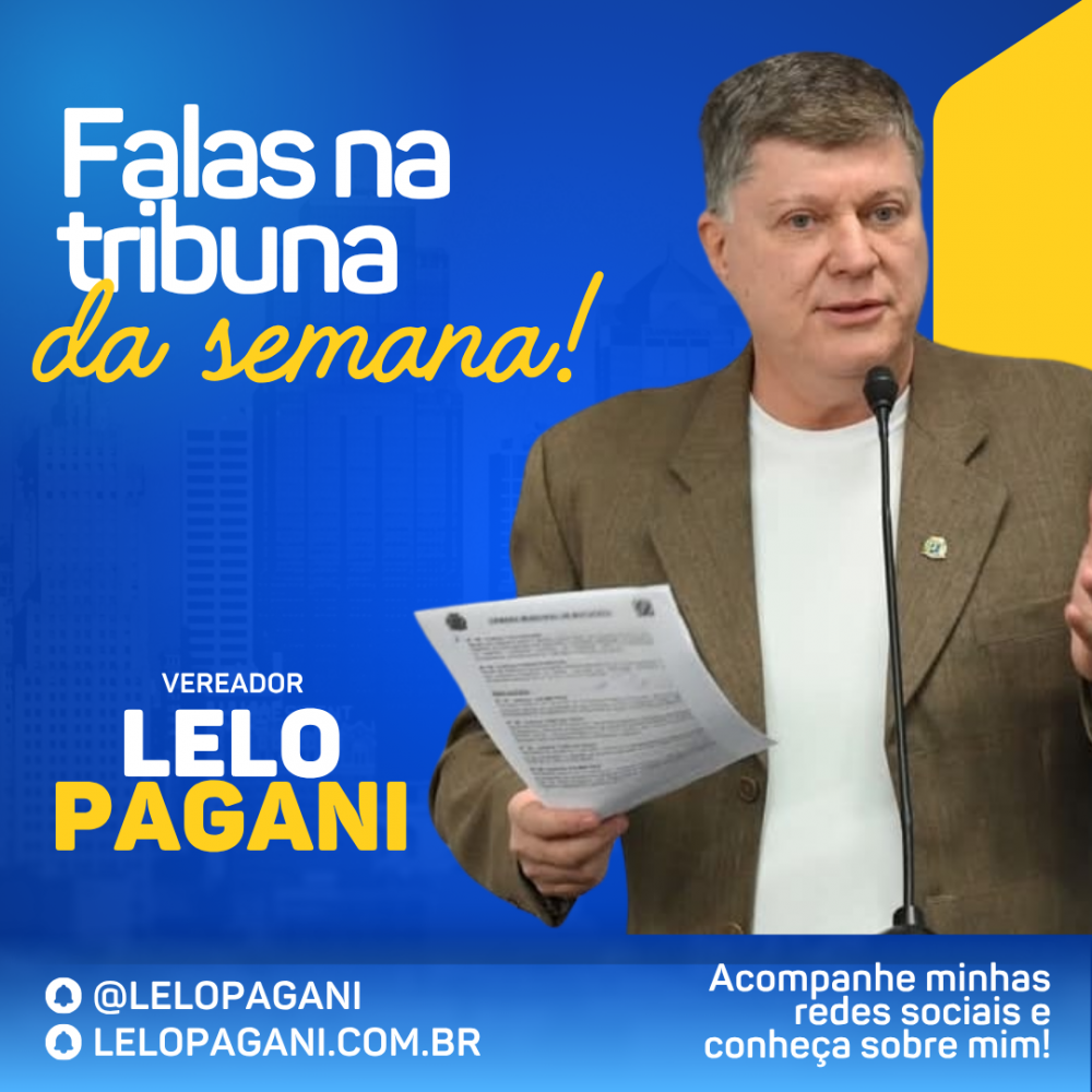 Notícias Vereador Lelo Pagani