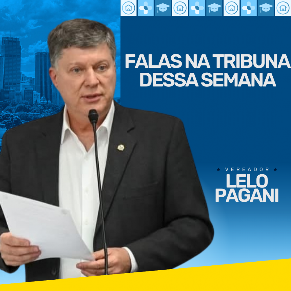 Notícias Vereador Lelo Pagani