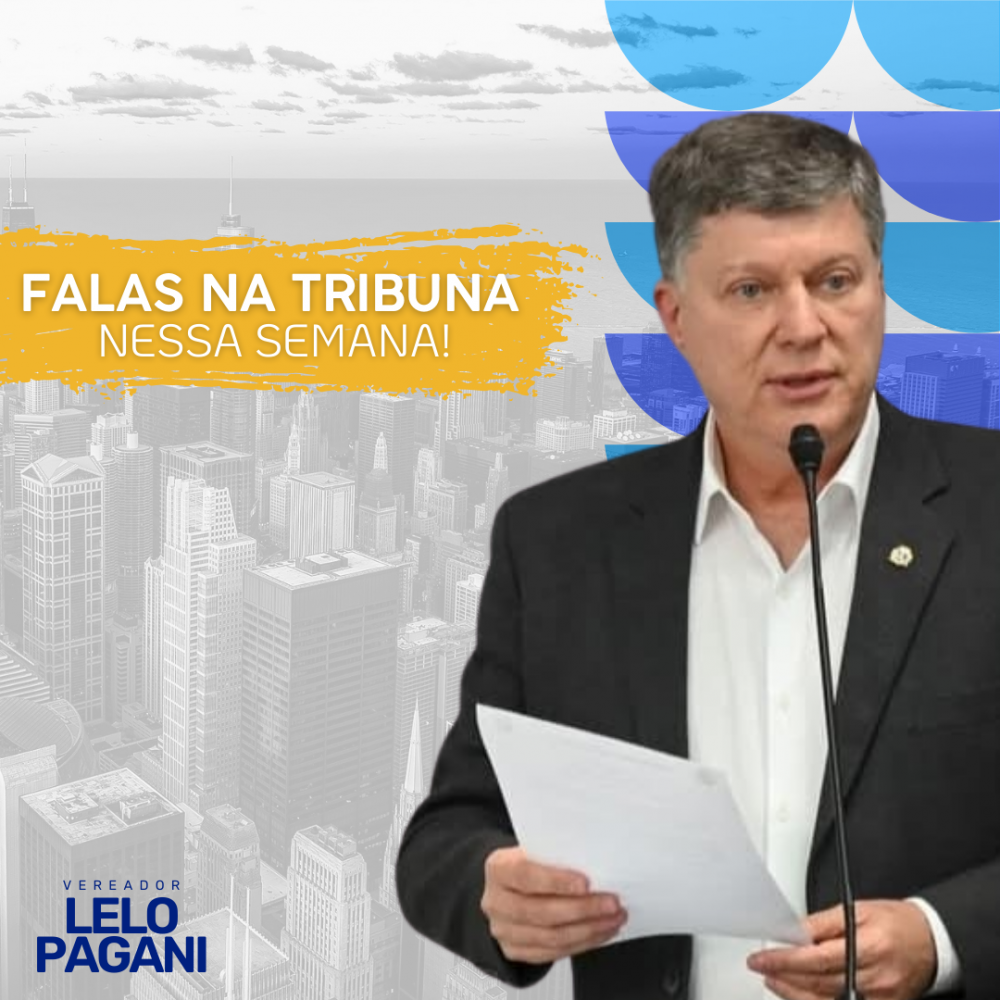 Notícias Vereador Lelo Pagani